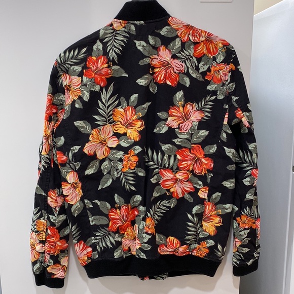 Ralph Lauren Denim & Supply Floral Bomber Jacket Size M - Picture 8 of 11